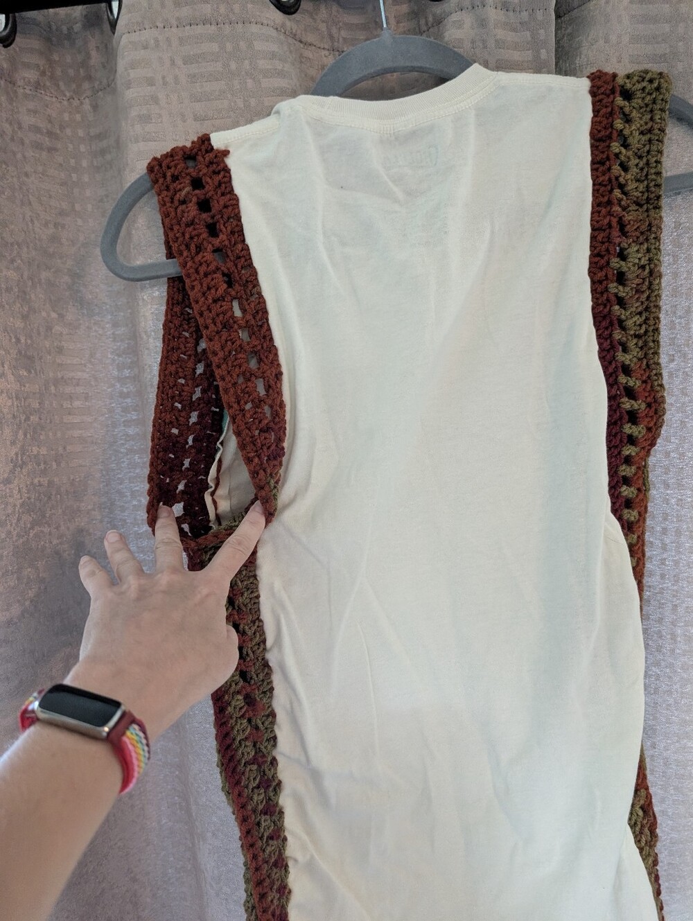 Cholula Tshirt/Tank With Crochet Sm/Med - Picture 5 of 6